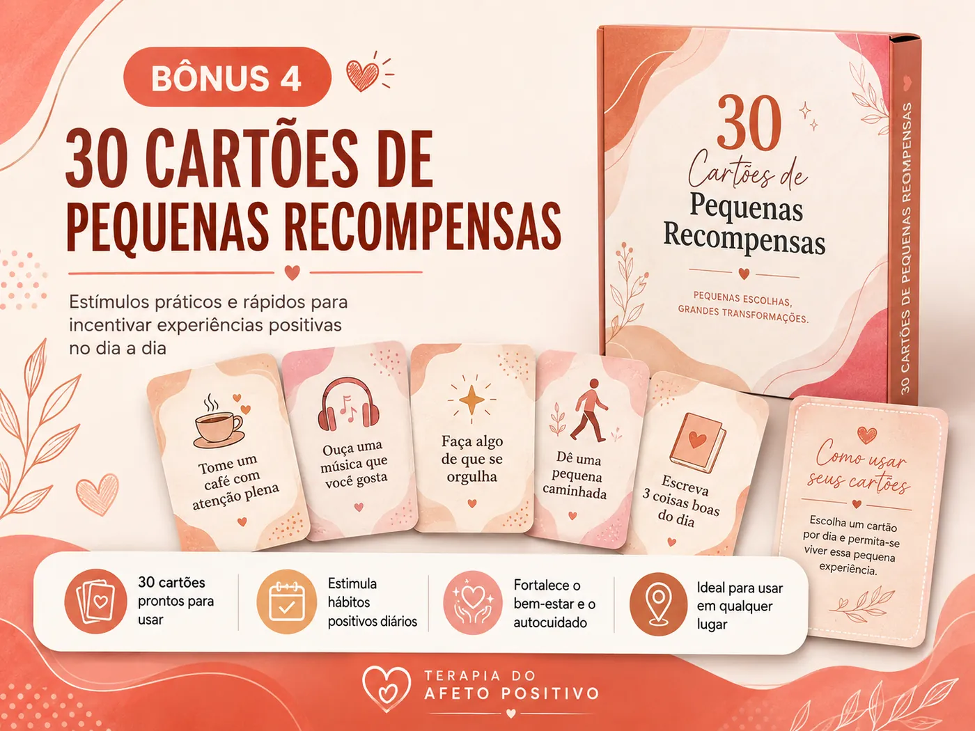 30 Cartões de Pequenas Recompensas