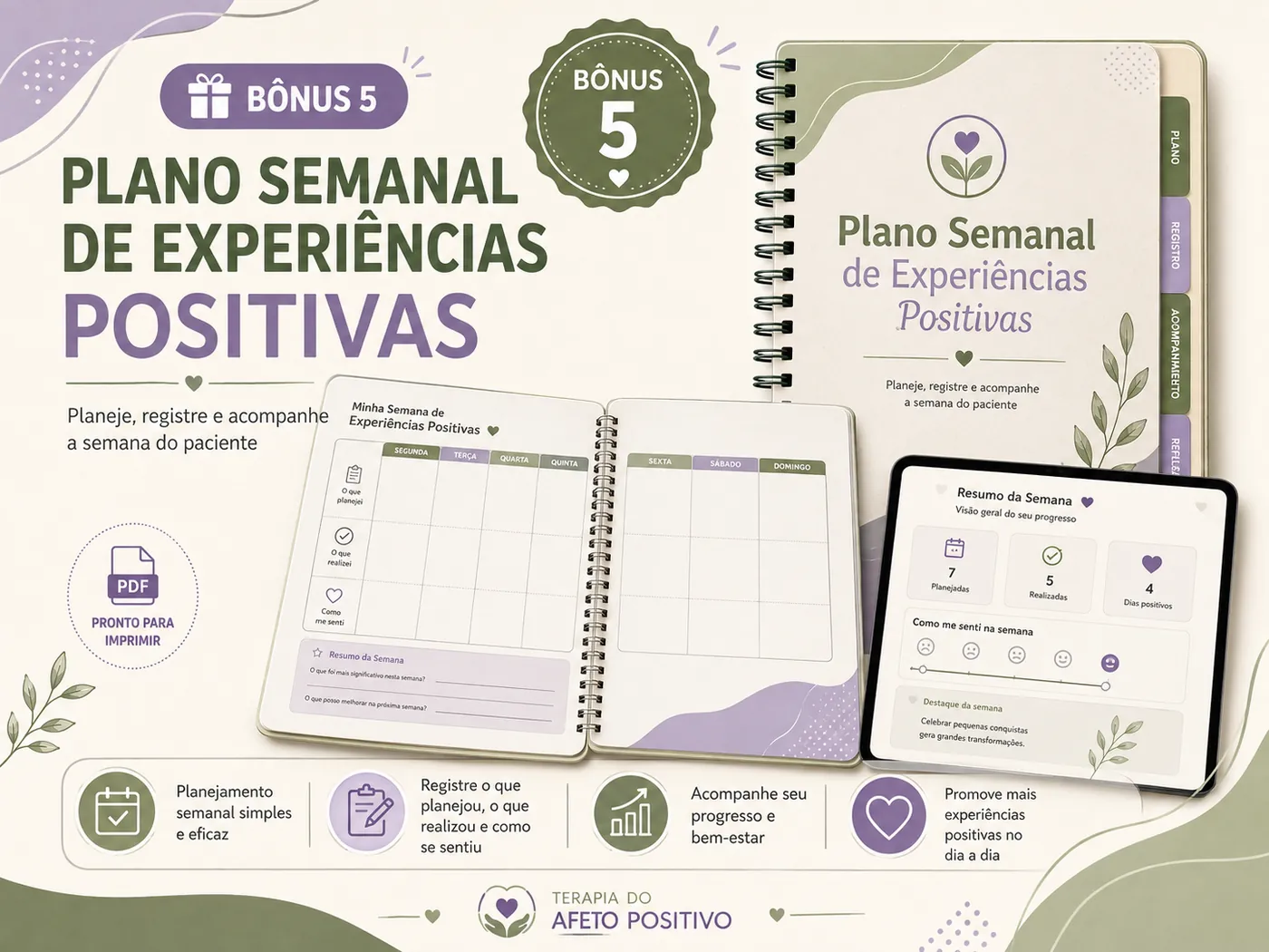 Plano Semanal de Experiências Positivas